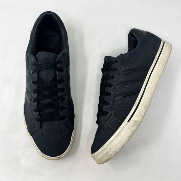 [Adidas] Cloudfoam Super Daily Core Black Casual Lace Up Sneakers Size 12 Men's - Picture 2 of 10